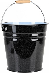 яВедро  эмаль 12л. с крышкой  ( 2с28 )  ЧЕРНЫЙ  с зерн,  г.Череповец