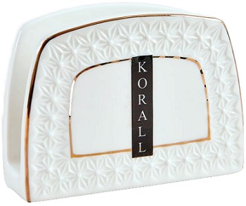 Салфетница керам. СНЕЖ.КОРОЛЕВА  (749300) (11х4х7.5 см), КОРАЛЛ