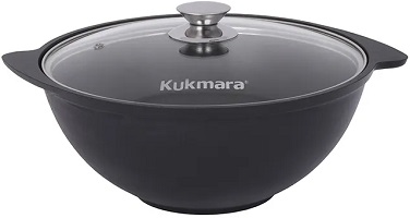 Казан с АП  3.5 л  KUKMARA  ТРАДИЦИЯ (К37а) (26 см/11.8 см, СТ.кр, литой алюм)