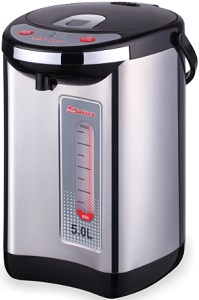 Термопот  SAKURA SA- 315 RS  (750 Вт, 5.0 л, 2 способа подачи воды) нерж.корпус,  (6)