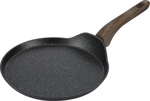 Сковорода-блинная с АП  REGENT  24 см  TERRA  (62-2524) (литой.алюм, ручка soft touch)  (индукция)