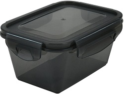 Контейнер герметичный прямоуг. 0,8л  (дымчатый) (17х12х8,3 см) 92 081