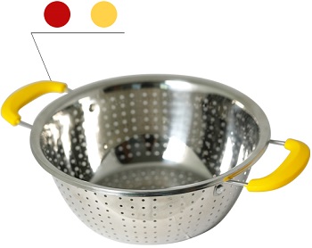 Дуршлаг нерж.  22 см  SAKURA  (SA-ST04-22)  с ручками
