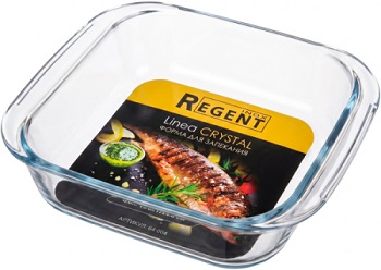 Форма стекло (кв)   800 мл  REGENT  (64-004)  (19.6х17х4.5 см)  CRYSTAL
