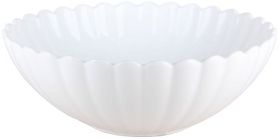 Салатник КОРАЛЛ  (272630)  600 мл/16.5 см  (h-6 см,  волнистый край) (фарфор)