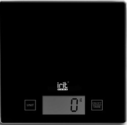 Весы кухонные IRIT IR-7137 (5 кг, ЖКД) ЧЕРНЫЕ,  (12)