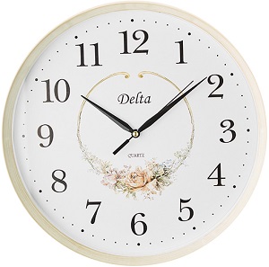 Часы  DELTA  DT7-0006  (30 см х 5 см, плавный ход) серия "Home