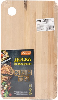 Доска раздел.дерев.(береза) 18х31 см MALLONY (986058) (h-0.8 см)