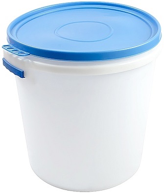 Бак пласт. 45 л  (10014501)  с герметичной крышкой, пищевой,  РАДИАН