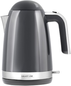 Чайник GALAXY  GL - 0332  ГРАФИТОВЫЙ  (2.2 кВт, 1.7 л, ЗНЭ, двойная стенка) нерж.корпус