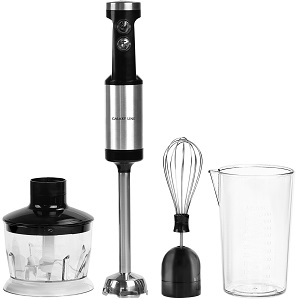 яБлендер.набор GALAXY  GL-2129  ЧЕРНЫЙ  (900 Вт, нерж.ножка, измельч. 0.5л, мерн. стакан, венчик)