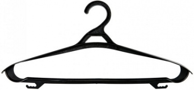 Вешалка -плечики пласт. р.46/48  (32921)  черные