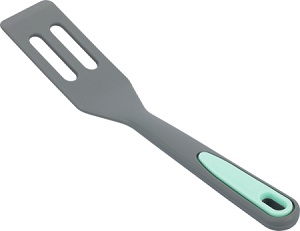 Лопатка кухонная (силикон)  REGENT  (79-027)  (26 см, с прорезями)