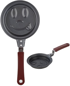 Сковорода АП  MALLONY  СМАЙЛ (108187) (Мини 12 см, углеродистая сталь, дерев.ручка)  (индукция)