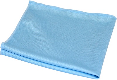 Салфетка из микрофибры   M-05  (310211) д/стекла и и оргтехники (30х30см, голубая),  "Рыжий кот"