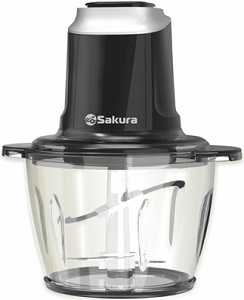 Чоппер  стекл.чаша  SAKURA  SA-6261 BK  (500 Вт, 1.2 л, 4 лезвия)