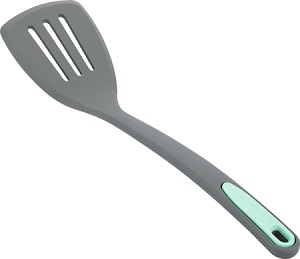 Лопатка кухонная (силикон)  REGENT  (79-024)  (33 см, с прорезями)