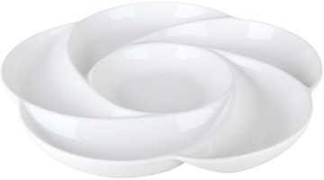 Менажница  6 секц.  (232146)  РОЗА  28 см