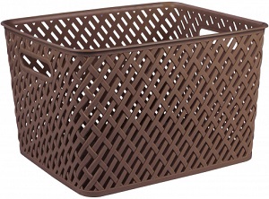 Корзина  Плетенка  Коричневая  (М3490)  (350х290х225 мм),  г.Октябрьский Корзина  Плетенка  Коричневая  (М3490)  (350х290х225 мм),  г.Октябрьский