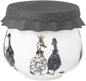 Баночка д/меда фарфор  LEFARD  FAMILY FARM  (359-914)  (180 мл, силикон.кр)