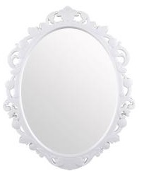 Зеркало в рамке (М 1656) (585x470мм) "Ажур"  (белый),  г.Октябрьский