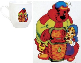 Кружка  210 мл  (919372)  МАША И МЕДВЕДЬ, ф. бутон (керам.),  StockHaus