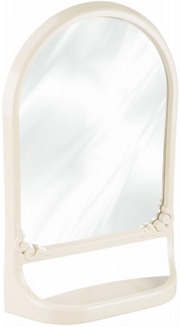 Зеркало с полкой (М 4516) (590x390x130мм) (бежевый),  г.Октябрьский