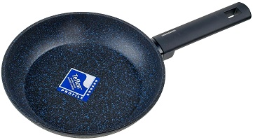 Сковорода с АП  SAKURA  САПФИР  SA-F09-22  (22 см, h-4.3 см, кован.алюм) Синяя (индукция)