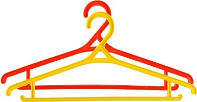 Вешалка -плечики пласт. р.46/48  (33098) цветн.