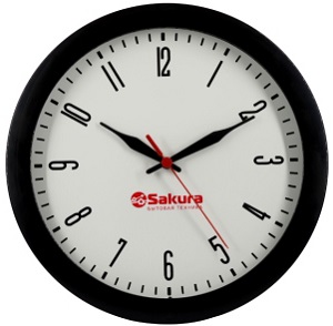 Часы  SAKURA  5Б 6  БЕЛЫЕ  (24.5 см, h-3.5 см)