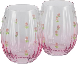 Набор стаканов  REGENT  ASTI  590 мл, 2 шт  (81-806) Розовые тюльпанчики