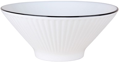 Салатник (ч/б)  SUGAR   600 мл/18 см  (274485) (фарфор)