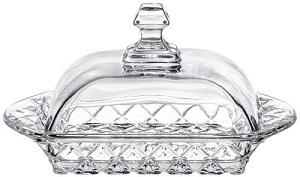 Масленка стекло  LEFARD  MUZA  (195-129-2)  (17х11 см, h-9 см) подар/упак