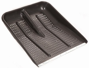 Лопата снеговая пласт. РАДИАН  ПЕРФОРИР   (475х475 мм, тулейка 30 мм,  оцинк.планка),  (10!!!)