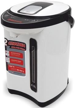 Термопот  SAKURA   SA-314 WB  (750 Вт, 4.5 л, 2 способа подачи воды) БЕЛЫЙ, нерж.корпус
