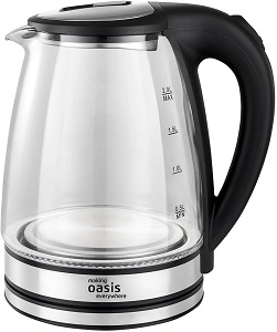 Чайник OASIS    K-8 GS  (2.0 кВт, 2.0 л, ЗНЭ) стекло, подсветка