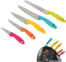 Набор ножей MALLONY (009353) DIVO (6 пр., ручки пластик),  (12)