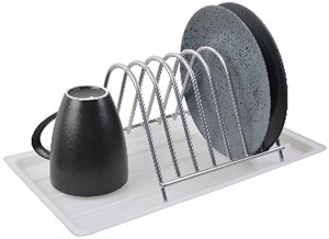 Сушилка д/посуды  IRSA  (АЛТ 408С)  ХРОМ  (16,5х18,5х13 см, с поддоном)