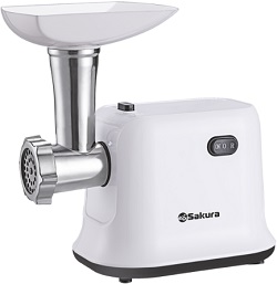 Мясорубка    SAKURA  SA-6420 W  (1.5 кВт, реверс, решетка 5мм) Мясорубка    SAKURA  SA-6420 W  (1.5 кВт, реверс, решетка 5мм)
