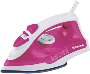 Утюг SAKURA  SA-3062 CP  (1.8 кВт, верт.пар, керам.подошва, самоочистка)