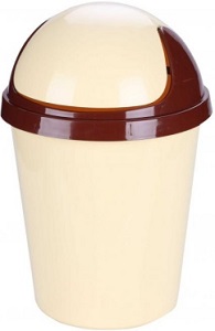 Контейнер д/мусора пласт.10 л (М 1138) с подвиж.крышкой,  микс,  г.Октябрьский