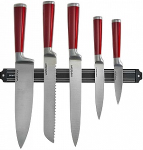 Набор ножей на магнитном держателе WEBBER (ВЕ-2265) 6 пр