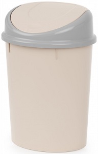 Контейнер д/мусора пласт. 8 л (М 4166) с подвижной крышкой,  г.Октябрьский 