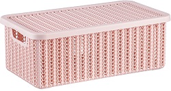 Коробка IDEA  ВЯЗАНИЕ  Пурпурныйл (М2370)  6.0 л, с крышкой (195x350x125 мм)