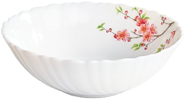 Набор салатников стеклокерам.10 шт   JEWEL  ФЛОРА  250 мл/11,3 см  (ПС0087-48)