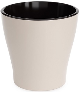 Горшок  ЛЕА  Бежевый   3.6 л  (М7938) двойной,  г.Октябрьский