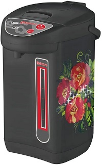 Термопот  SAKURA   SA-335 BF  (750 Вт, 4.2 л, 3 способа подачи воды) МАКИ,  нерж.корпус