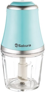 яЧоппер SAKURA  SA-6251 BL  (400 Вт, 600 мл, 4 лезвия)