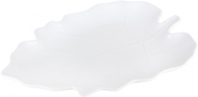 Блюдо сервировочное  КОРАЛЛ  (ов)  ЛИСТИК  (237082)  25.5 см (фарфор)