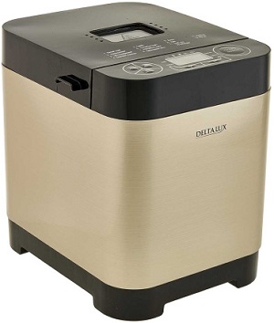 Хлебопечь DELTA LUX  DL-8008В  (500 Вт, 13 программ) золотистый с черным